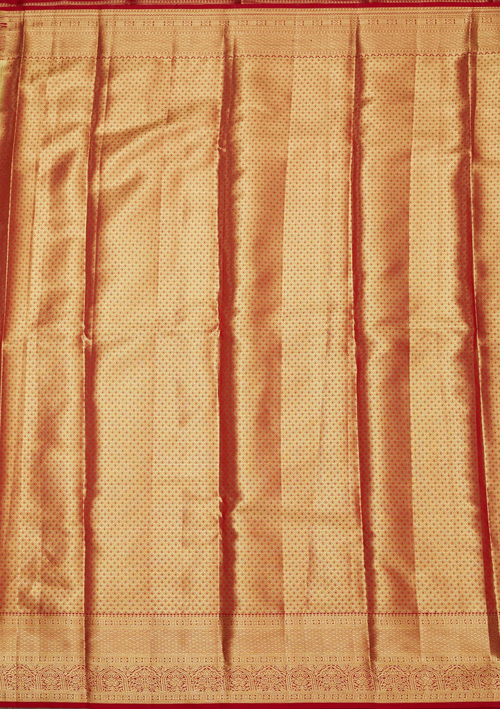 Maroon Zariwork Pure Silk Saree