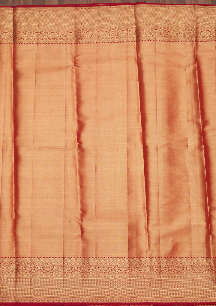 Maroon Zariwork Pure Silk Saree