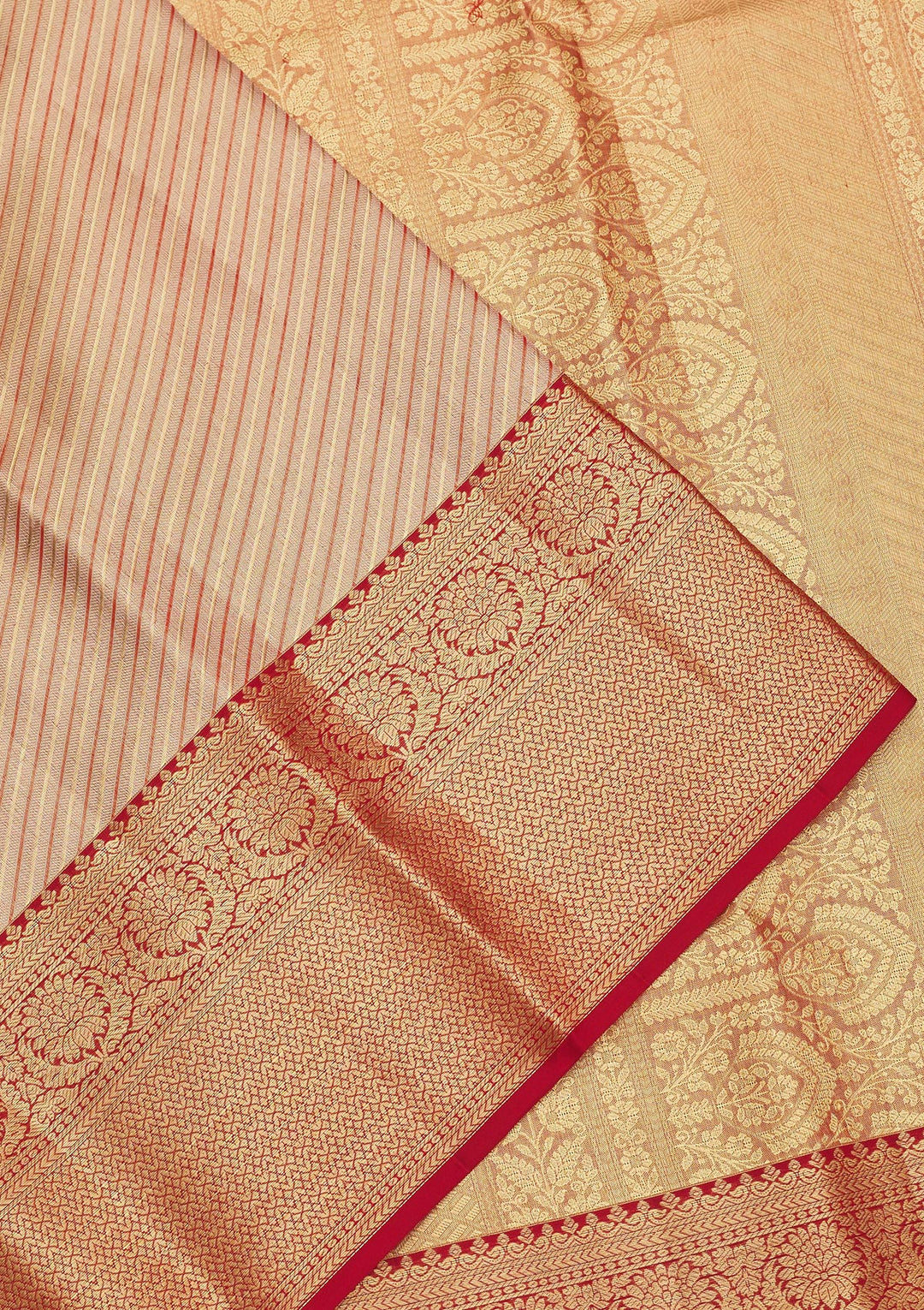 Maroon Zariwork Pure Silk Saree