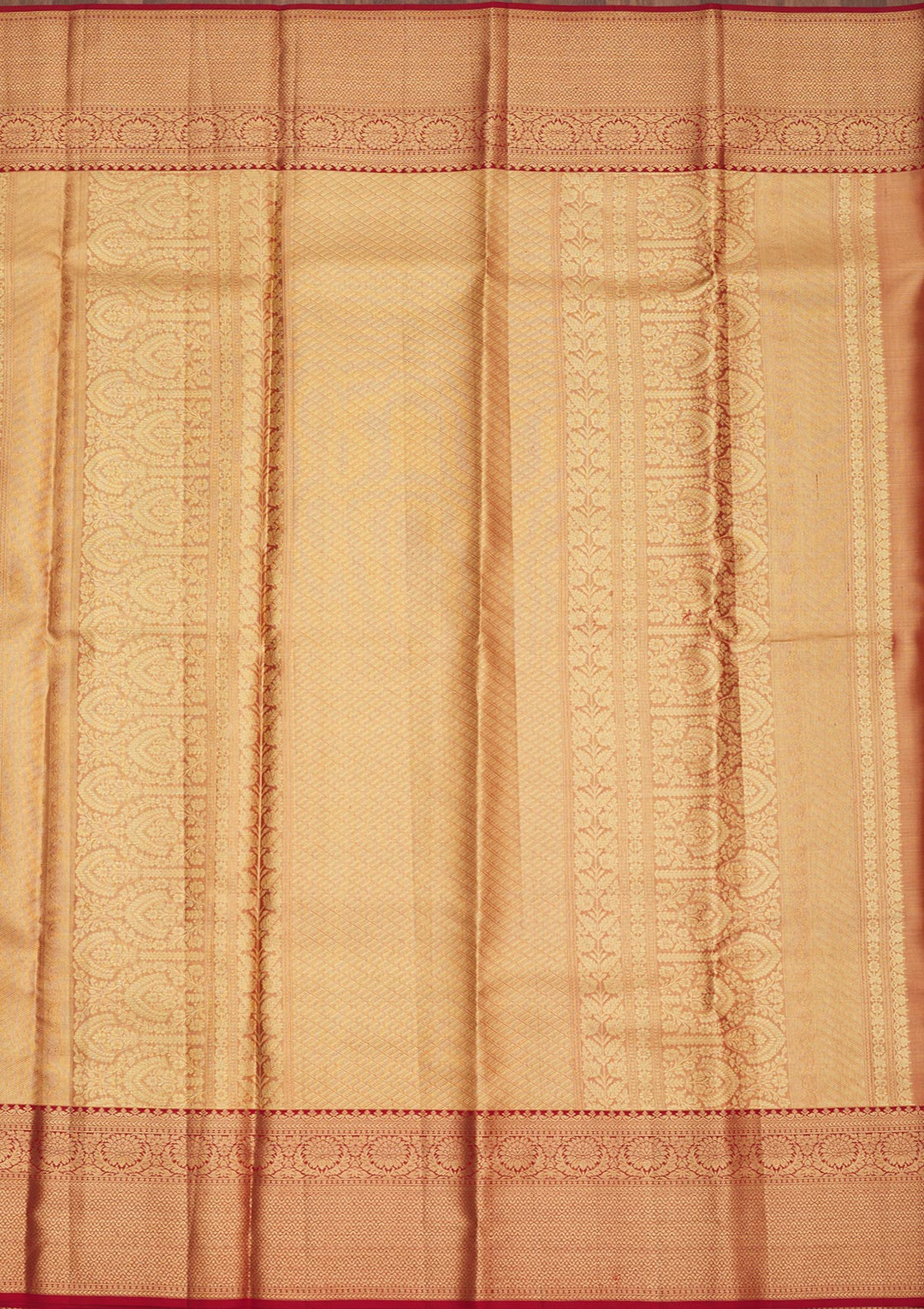 Maroon Zariwork Pure Silk Saree