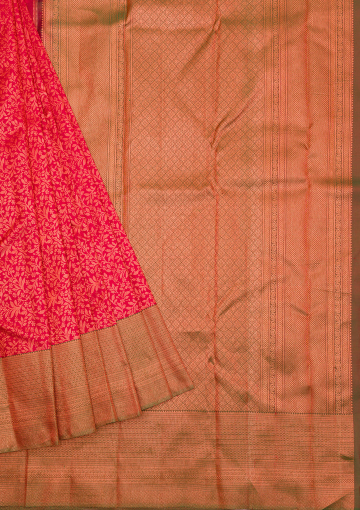 Maroon Zariwork Kanjivaram Pure Silk Saree