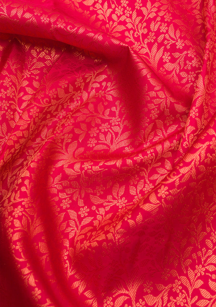 Maroon Zariwork Kanjivaram Pure Silk Saree