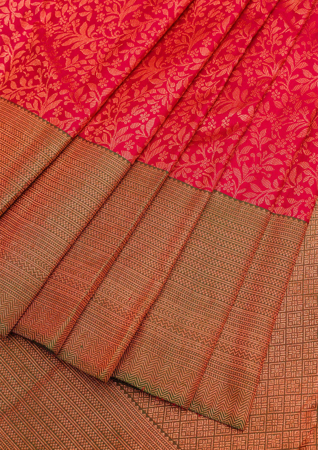 Maroon Zariwork Kanjivaram Pure Silk Saree