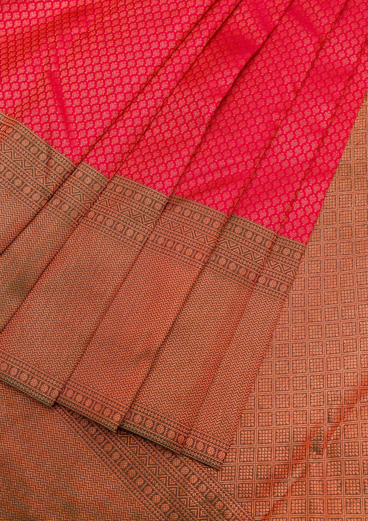 Maroon Zariwork Pure Silk Saree