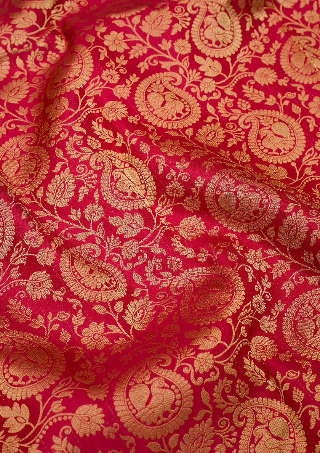 Maroon Zariwork Banarasi Pure Silk Saree