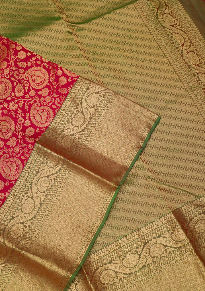 Maroon Zariwork Banarasi Pure Silk Saree