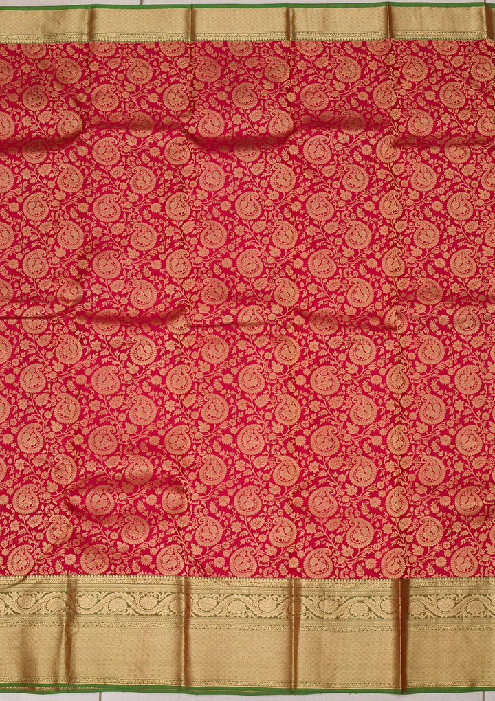 Maroon Zariwork Banarasi Pure Silk Saree