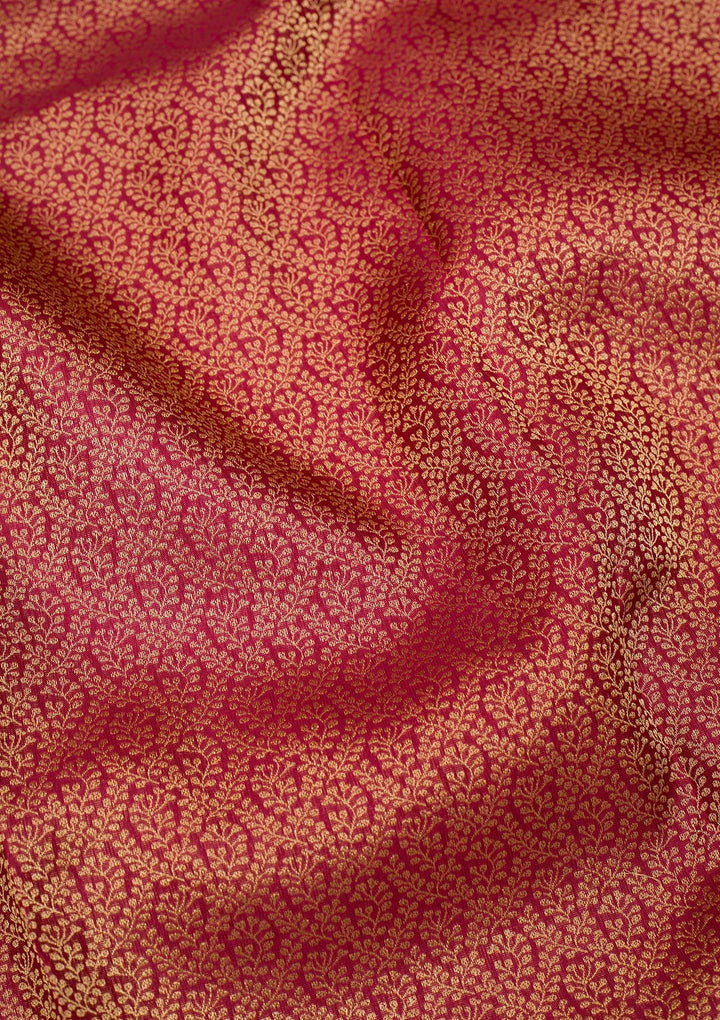 Maroon Zariwork Banarasi Pure Silk Saree