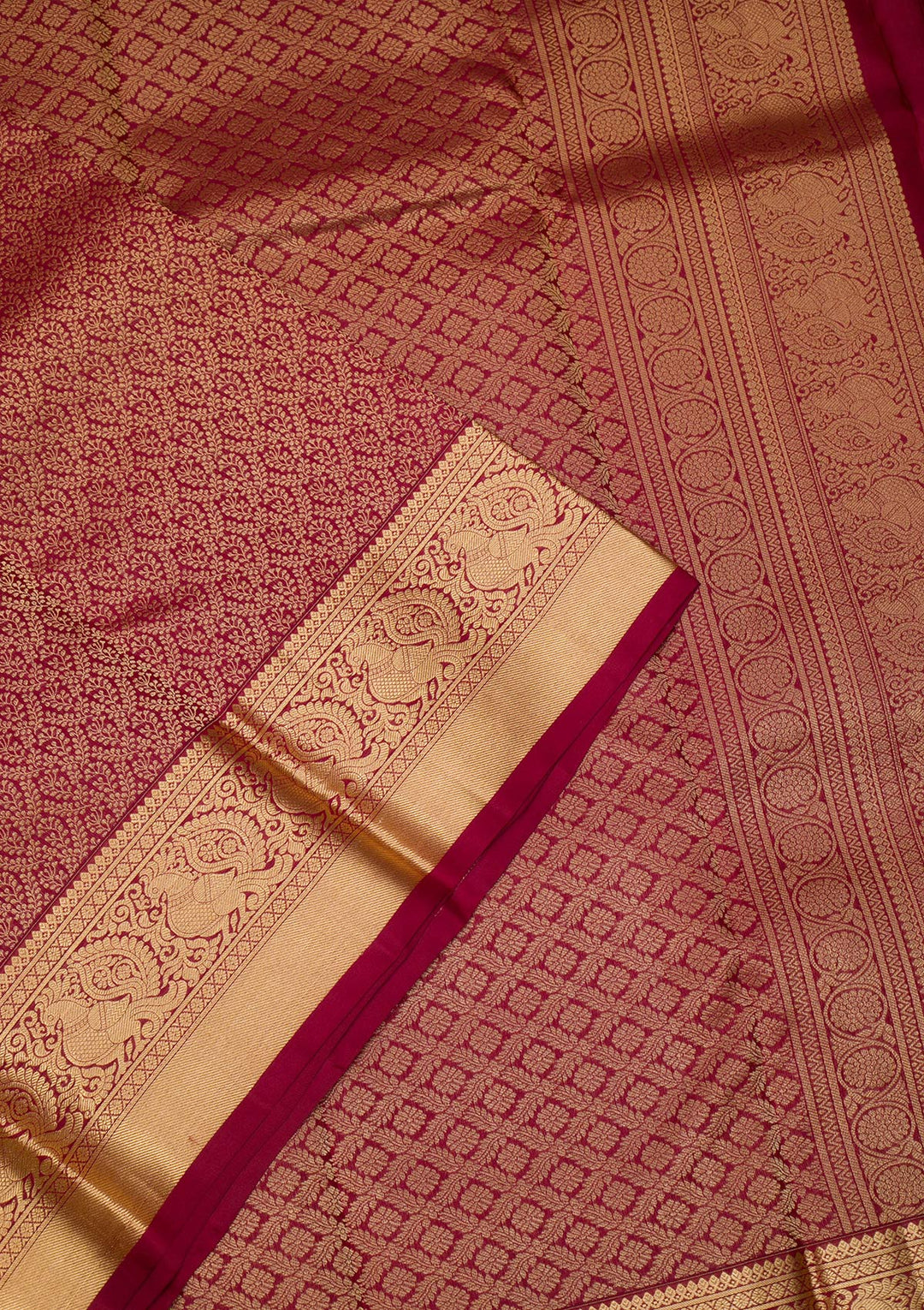 Maroon Zariwork Banarasi Pure Silk Saree