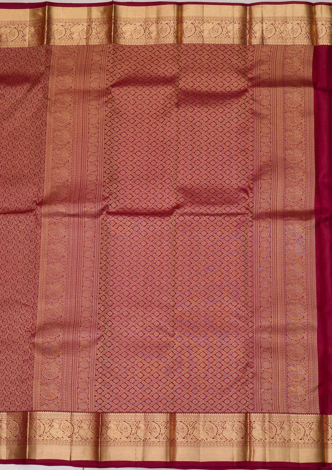 Maroon Zariwork Banarasi Pure Silk Saree