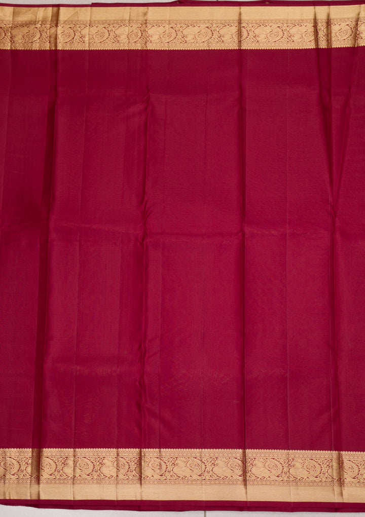 Maroon Zariwork Banarasi Pure Silk Saree