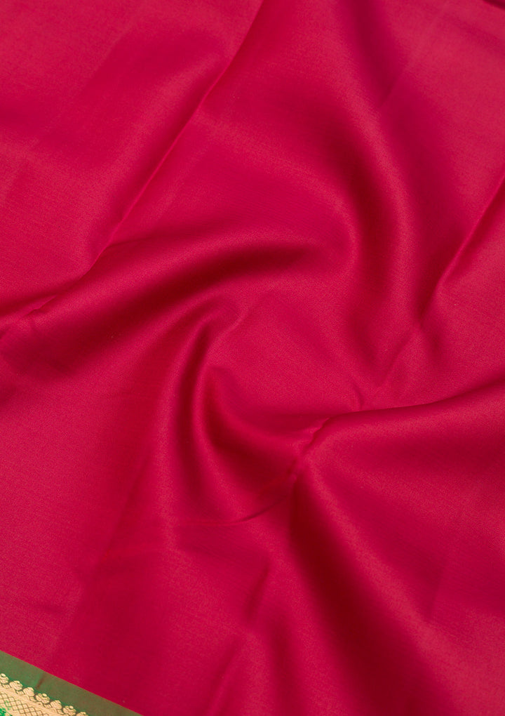 Maroon Zariwork Pure Silk Saree