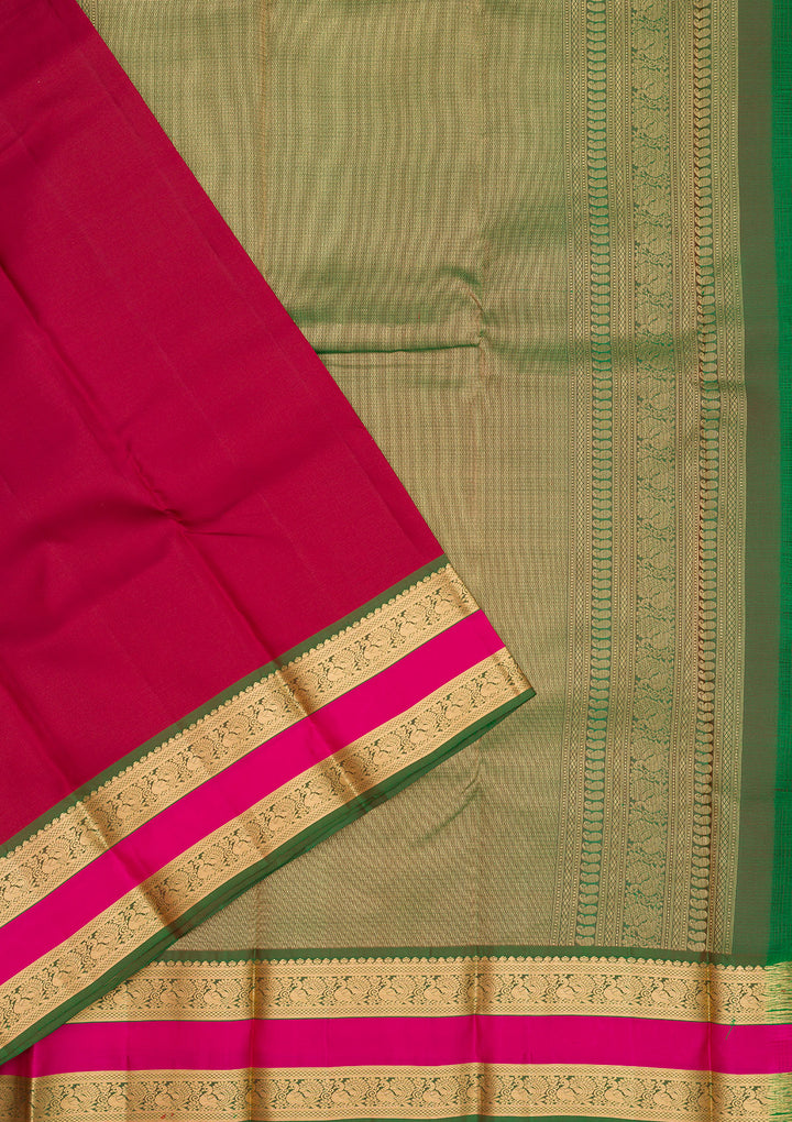Maroon Zariwork Pure Silk Saree