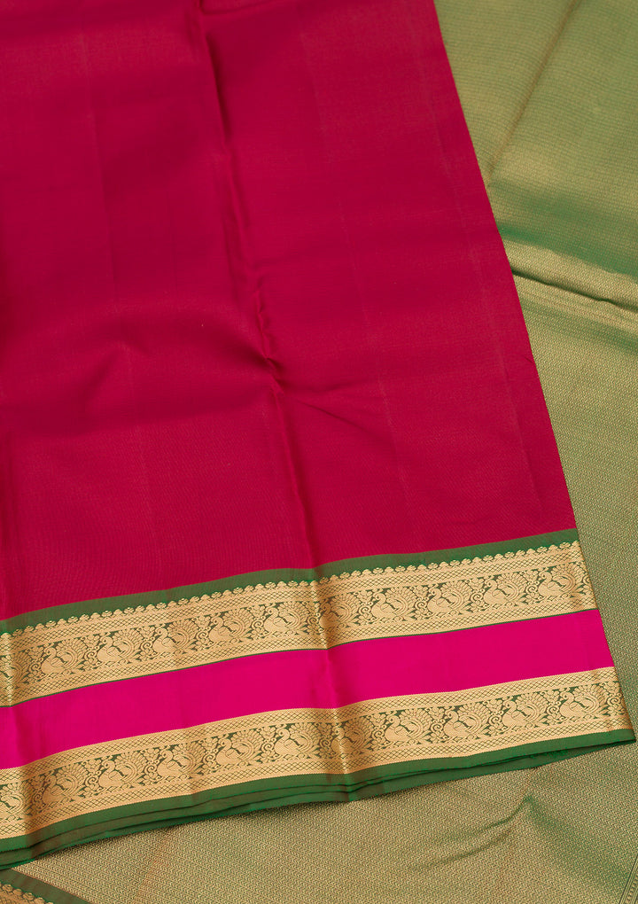 Maroon Zariwork Pure Silk Saree
