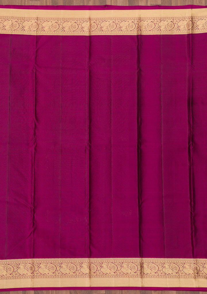 Maroon Zariwork Pure Silk Saree