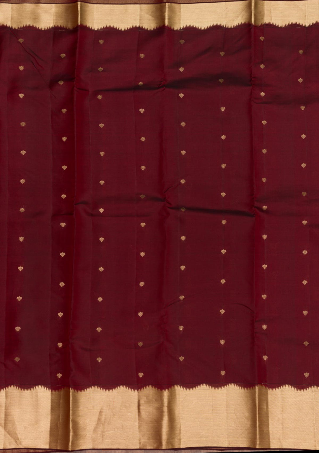 Maroon Zariwork Kanjivaram Pure Silk Saree