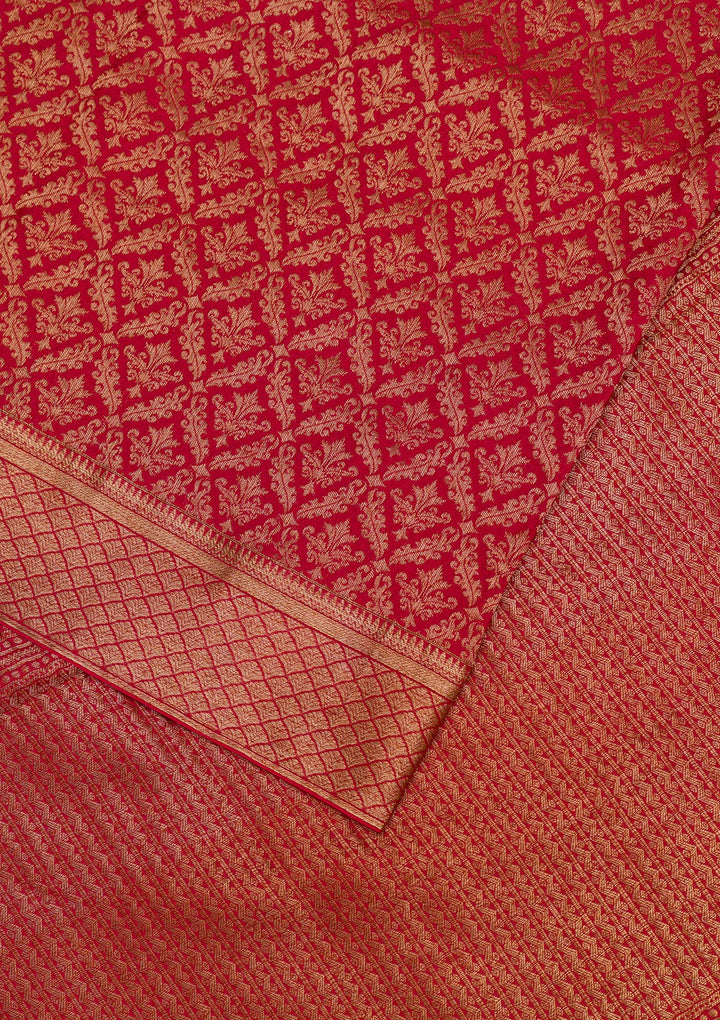 Maroon Zariwork Banarasi Pure Silk Saree