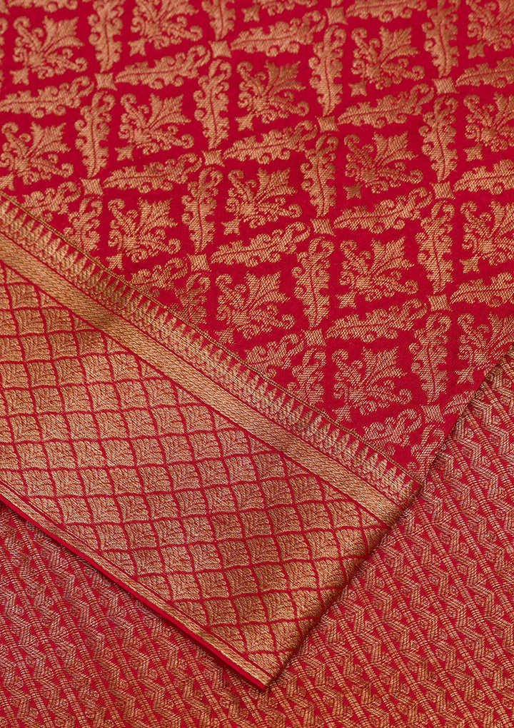 Maroon Zariwork Banarasi Pure Silk Saree
