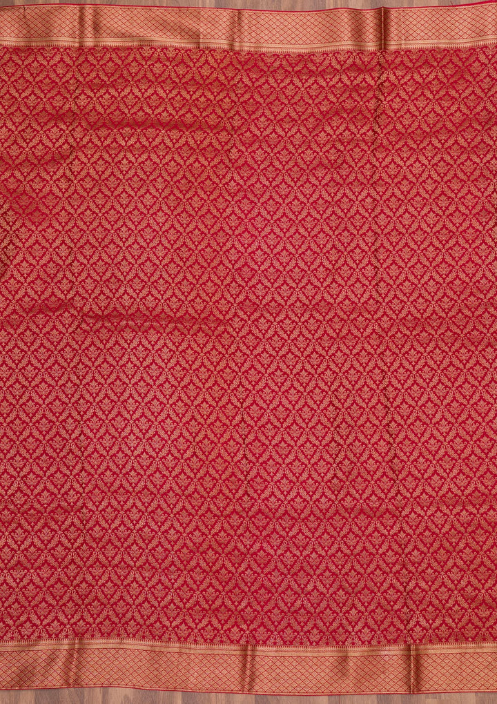 Maroon Zariwork Banarasi Pure Silk Saree
