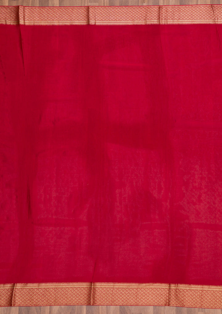 Maroon Zariwork Banarasi Pure Silk Saree