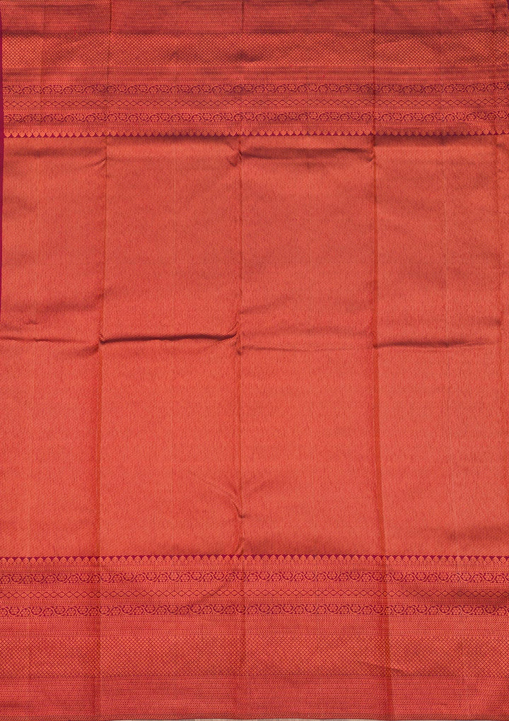 Wine Zariwork Pure Silk Saree
