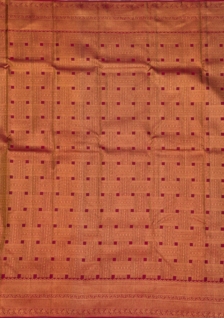 Maroon Zariwork Pure Silk Saree