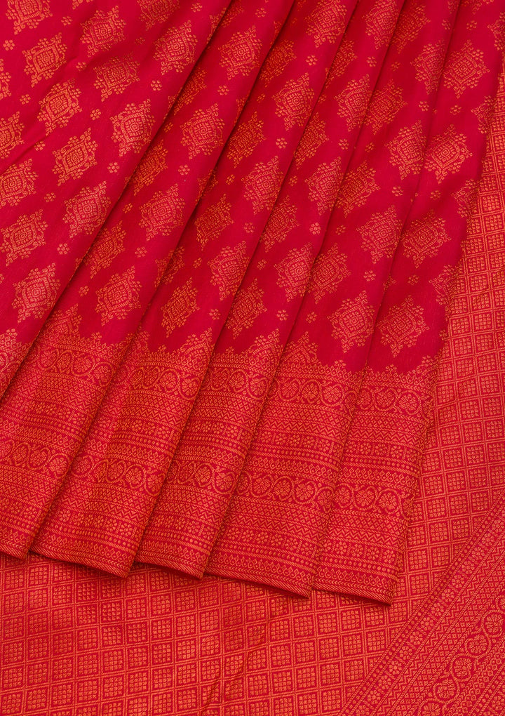 Maroon Zariwork Pure Silk Saree