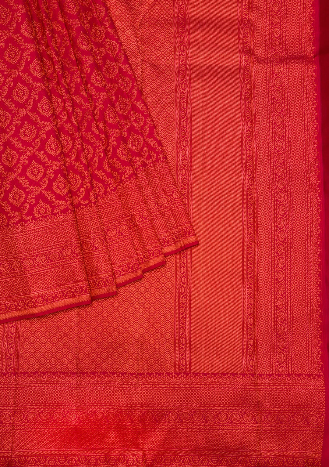 Red Zariwork Pure Silk Saree
