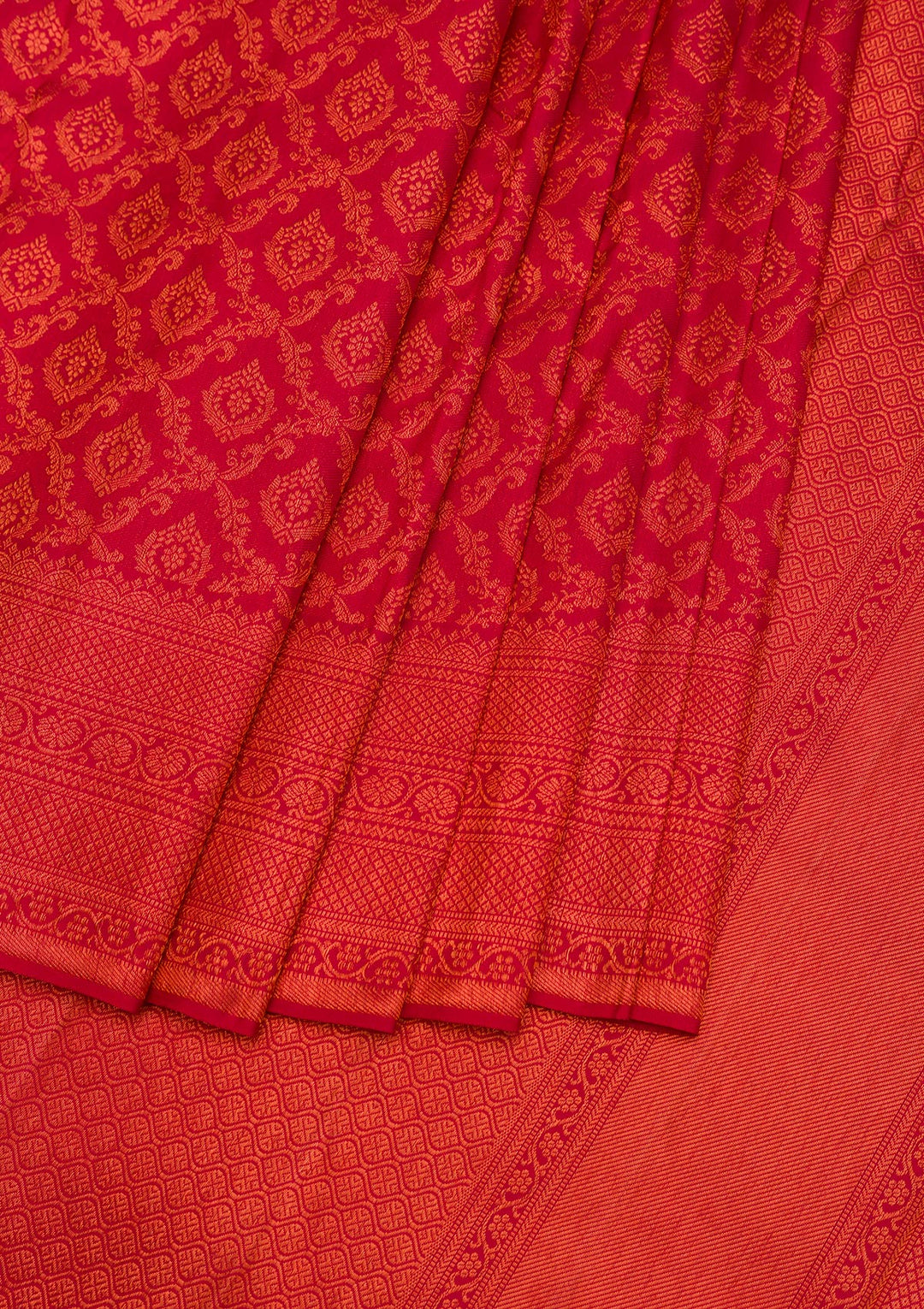 Red Zariwork Pure Silk Saree