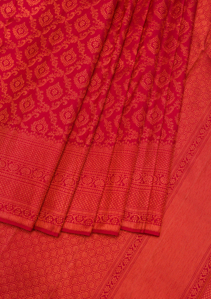 Red Zariwork Pure Silk Saree