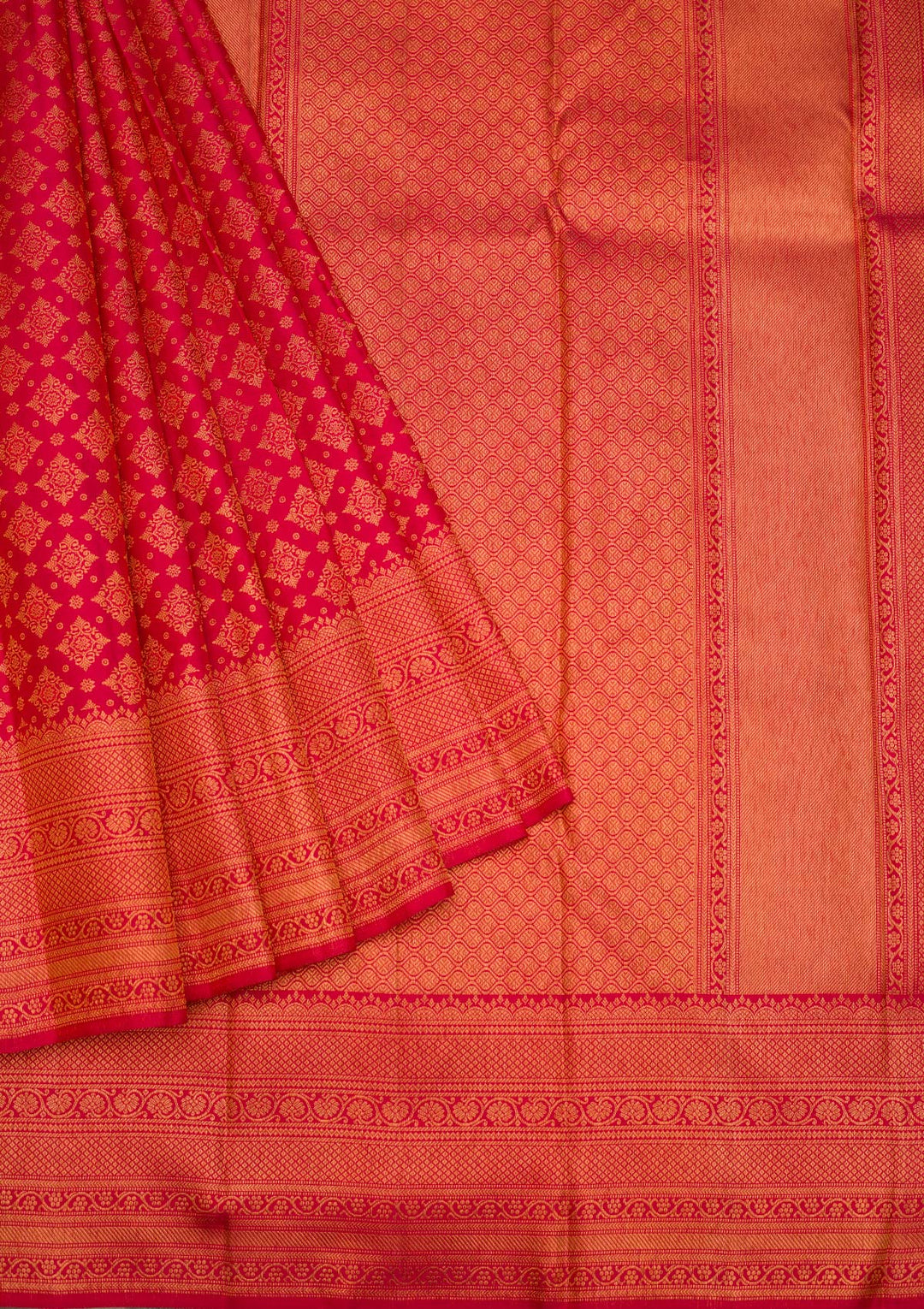 Red Zariwork Pure Silk Saree