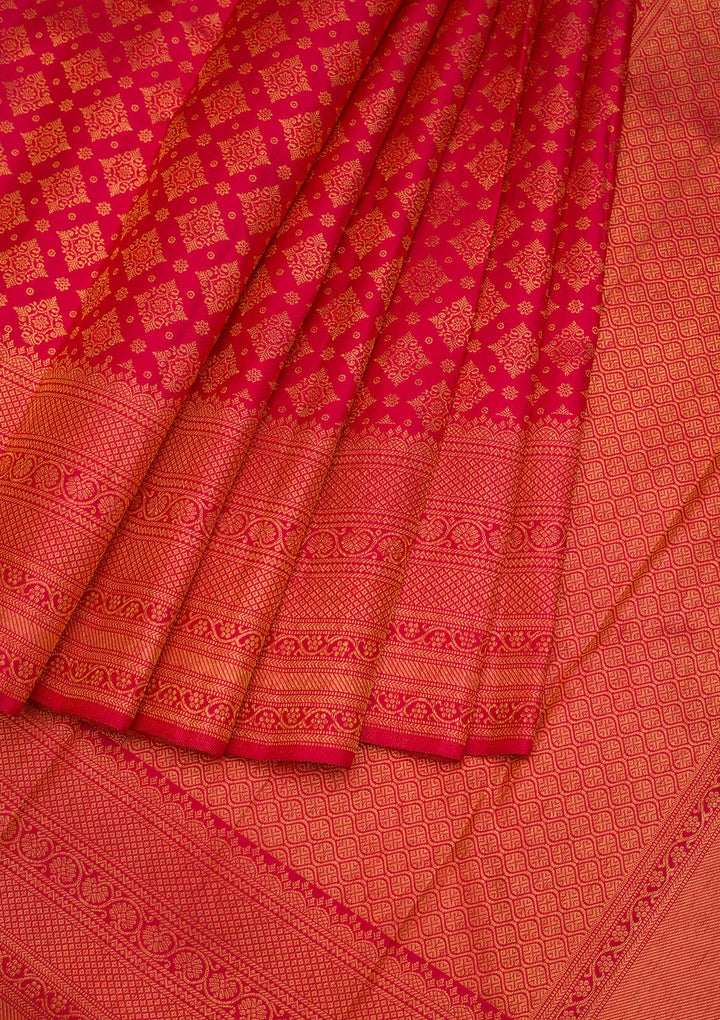 Red Zariwork Pure Silk Saree