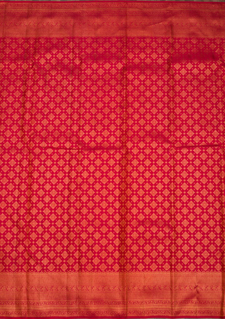 Red Zariwork Pure Silk Saree