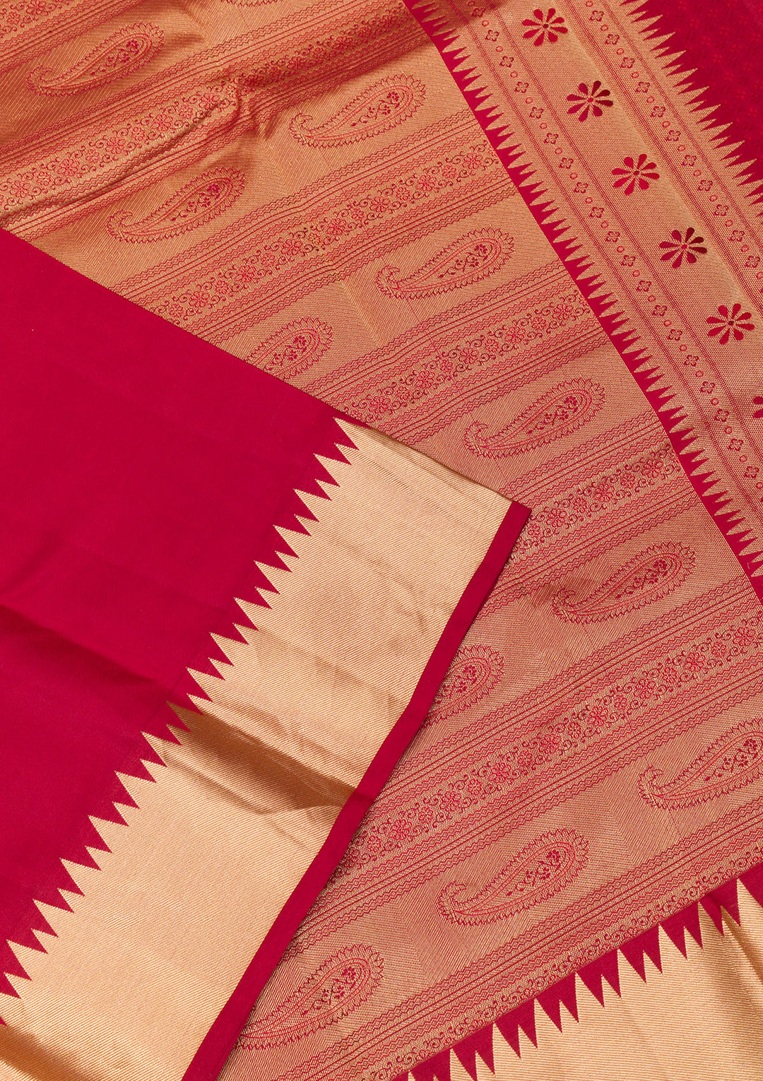 Maroon Zariwork Pure Silk Saree