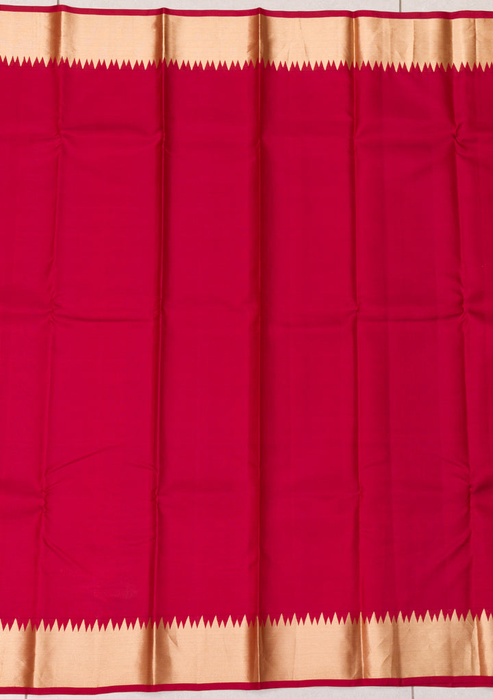 Maroon Zariwork Pure Silk Saree