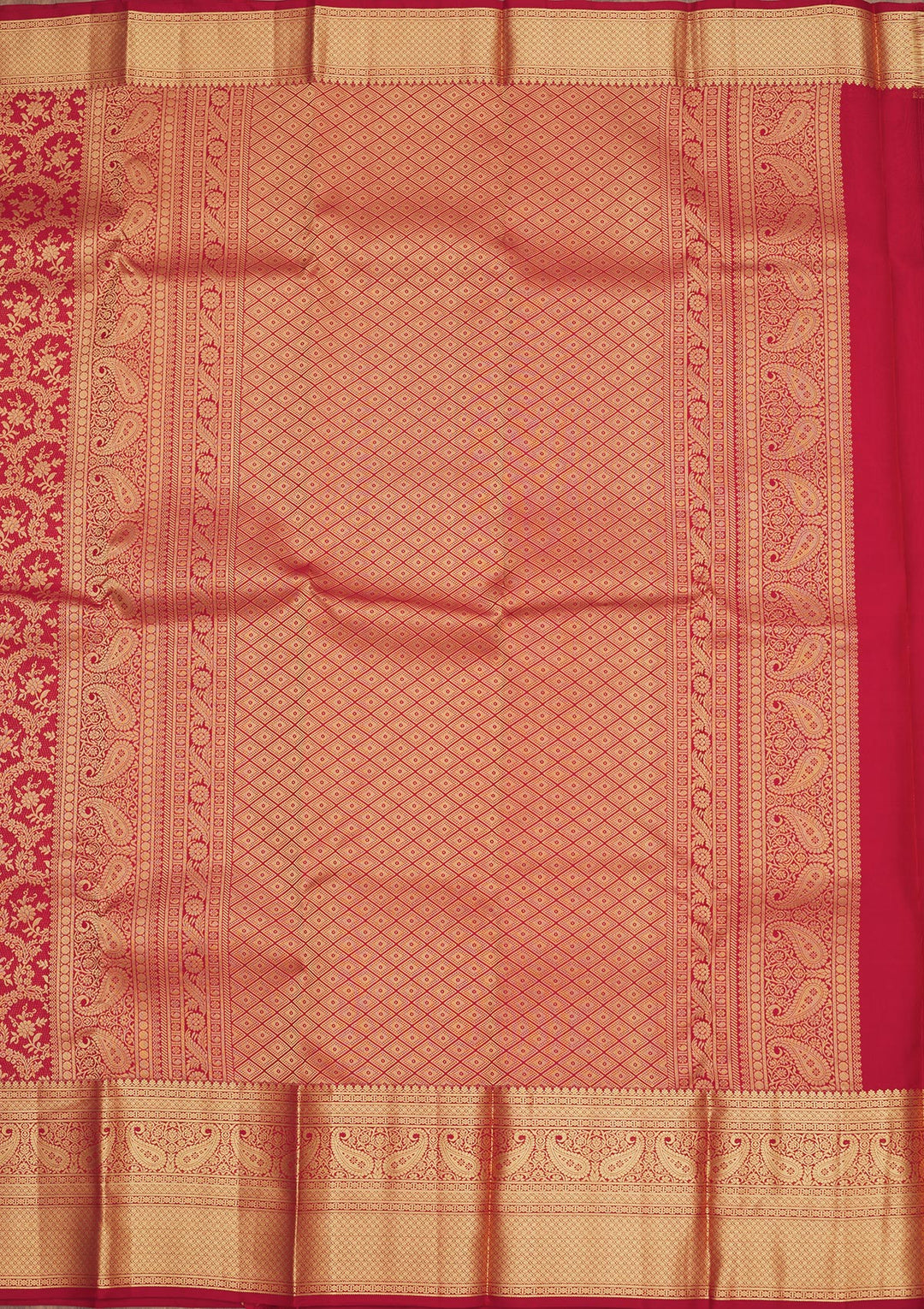 Maroon Zariwork Pure Silk Saree