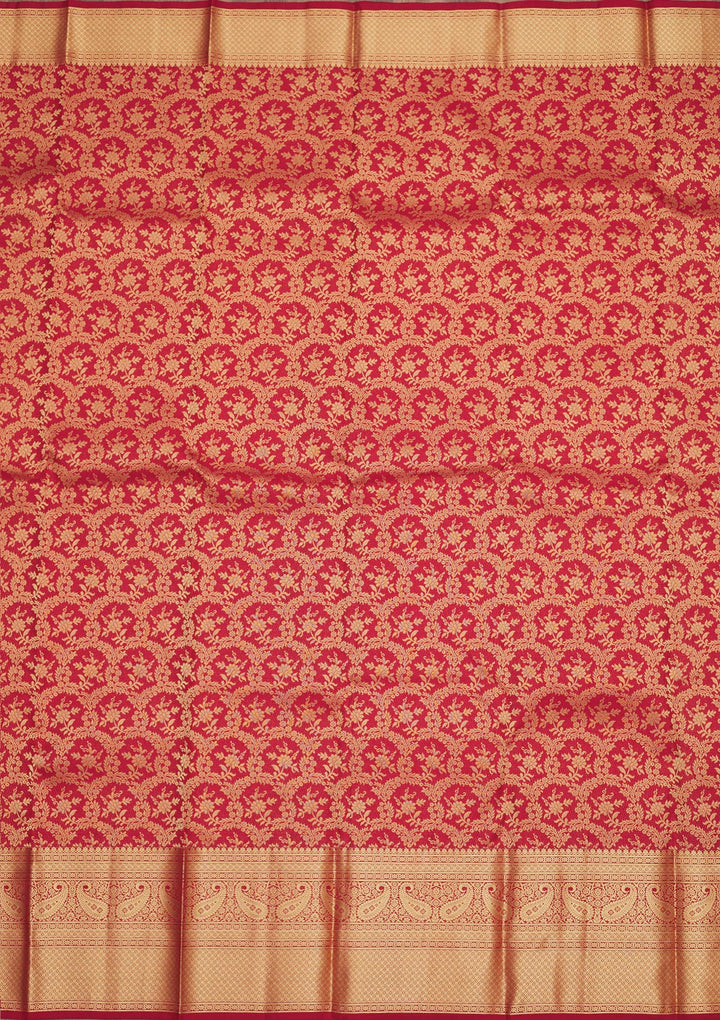 Maroon Zariwork Pure Silk Saree