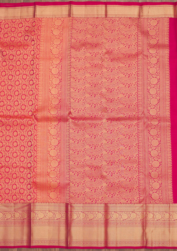 Red Zariwork Pure Silk Saree