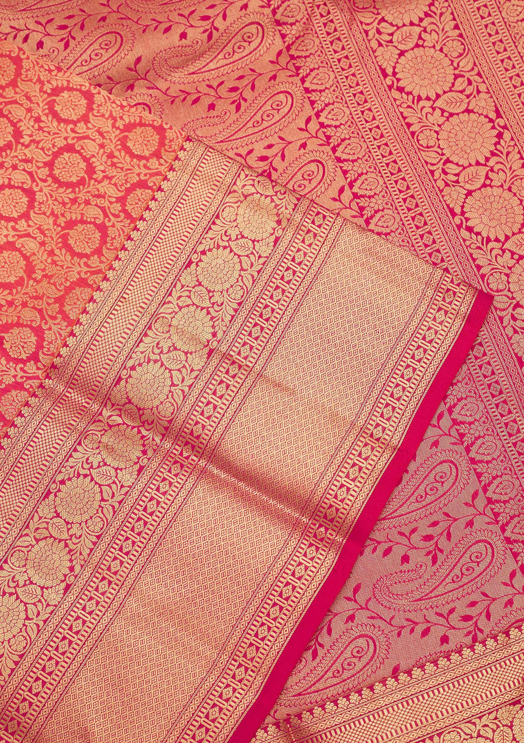 Red Zariwork Pure Silk Saree
