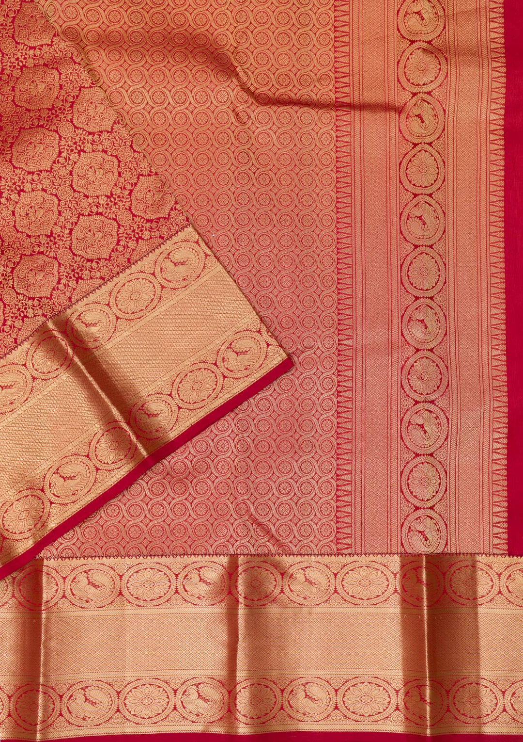 Maroon Zariwork Pure Silk Saree