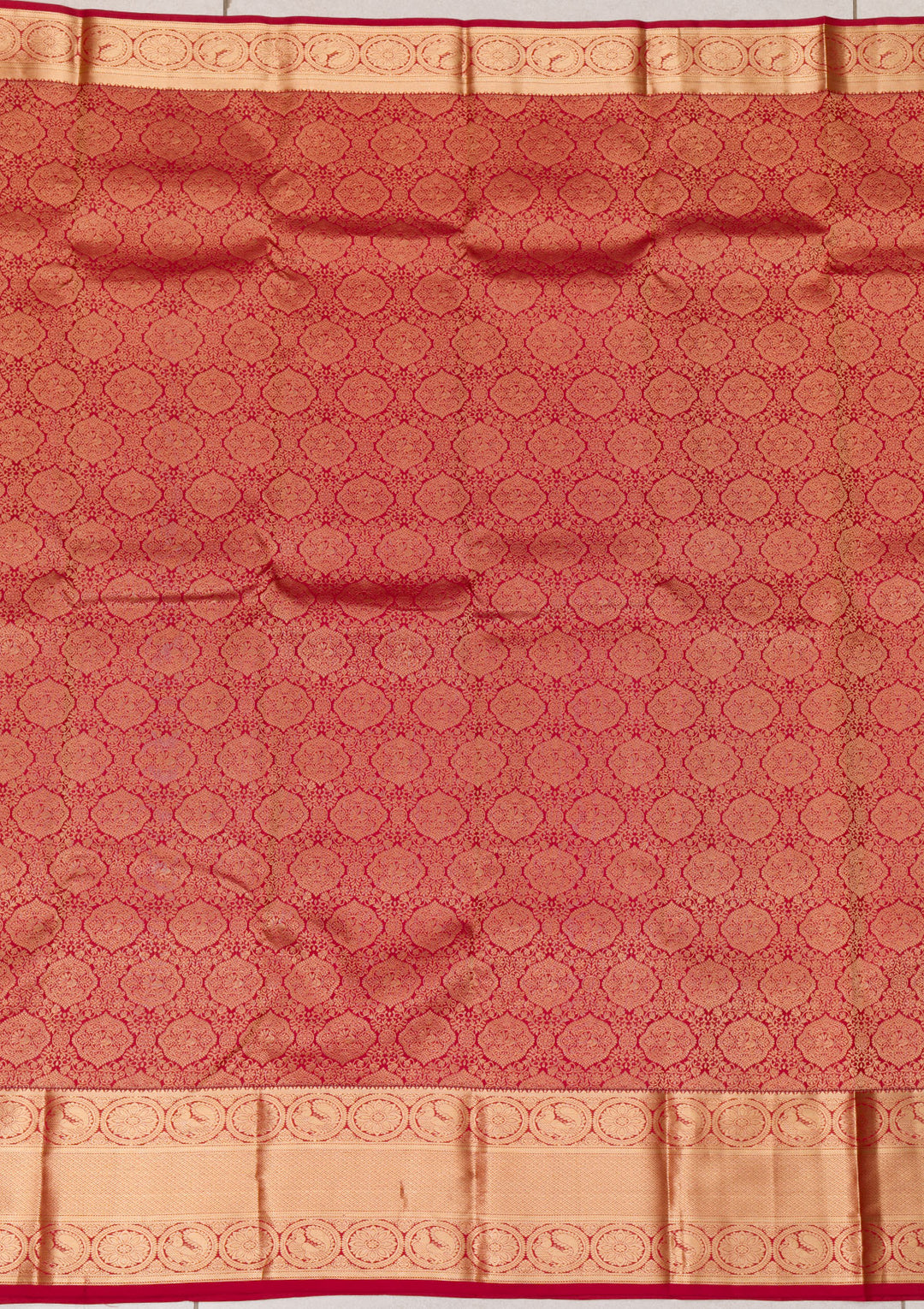 Maroon Zariwork Pure Silk Saree