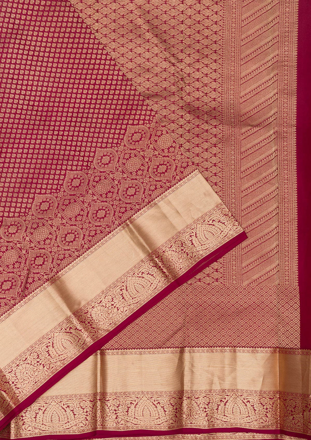 Maroon Zariwork Kanjivaram Pure Silk Saree