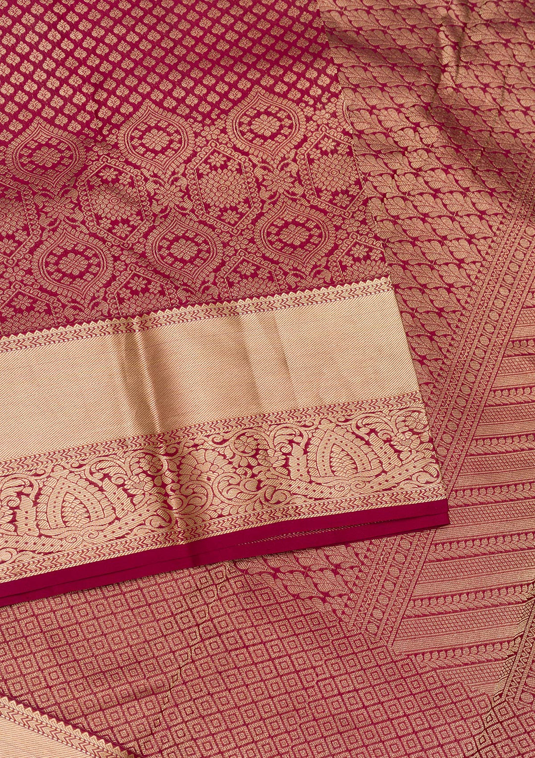 Maroon Zariwork Kanjivaram Pure Silk Saree