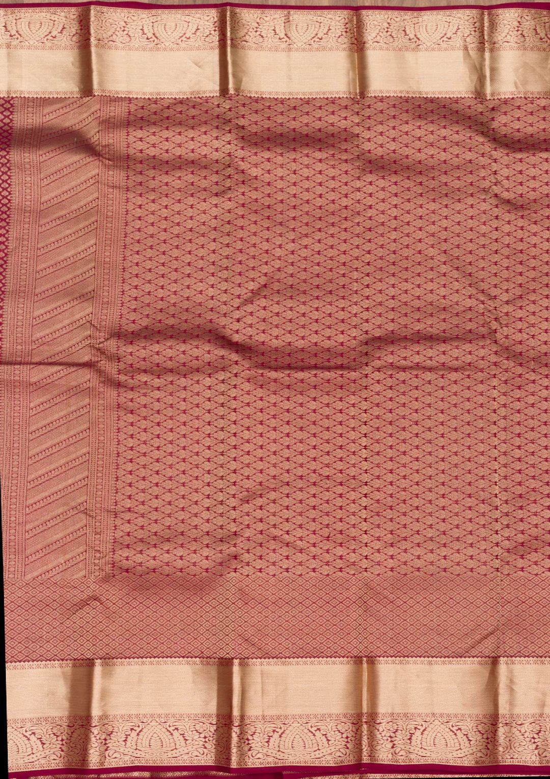 Maroon Zariwork Kanjivaram Pure Silk Saree