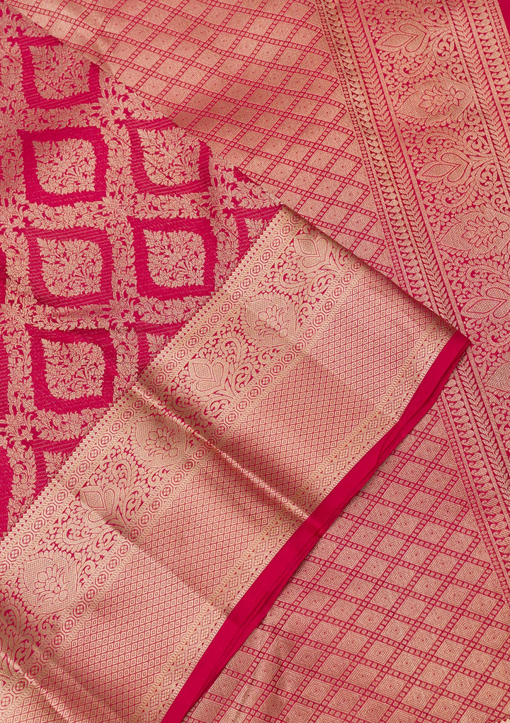 Maroon Zariwork Banarasi Pure Silk Saree