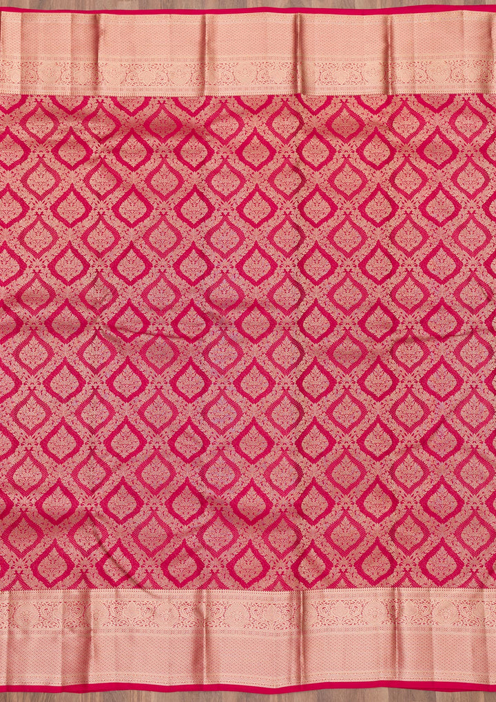 Maroon Zariwork Banarasi Pure Silk Saree