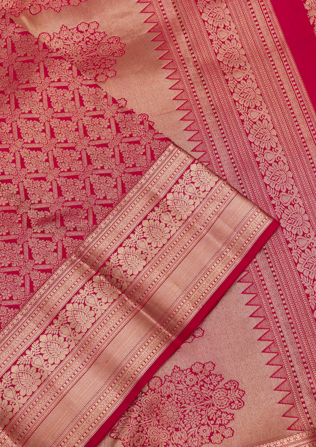 Maroon Zariwork Kanjivaram Pure Silk Saree