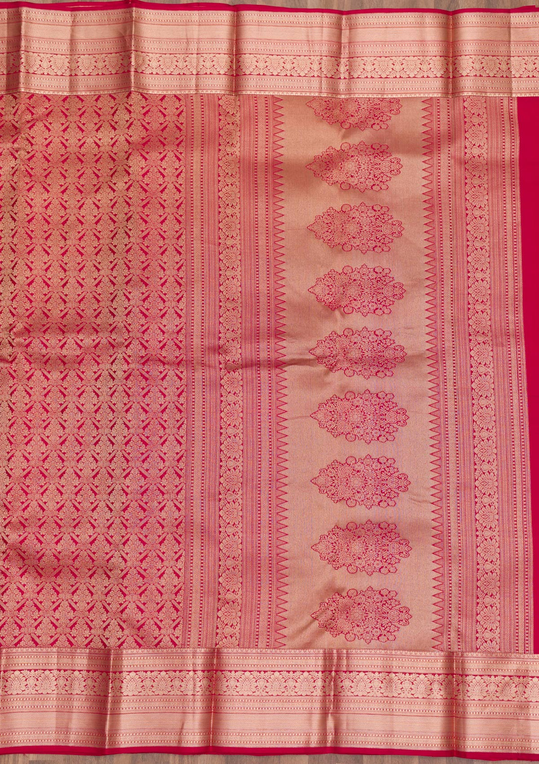 Maroon Zariwork Kanjivaram Pure Silk Saree