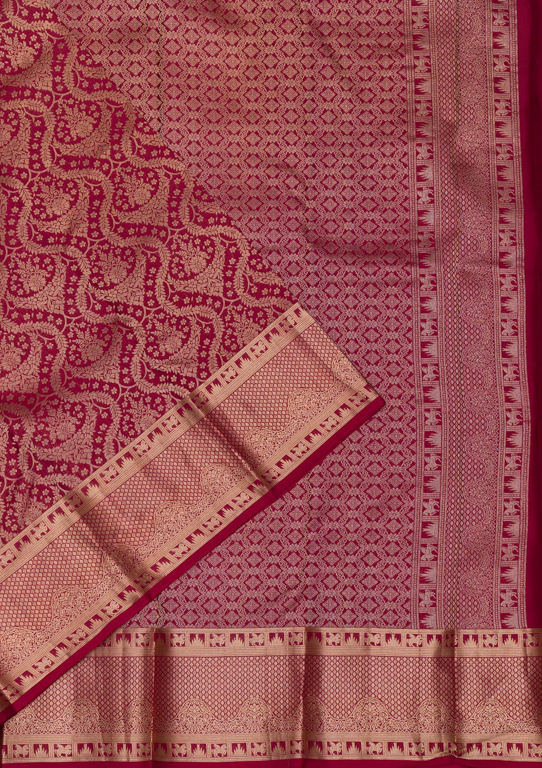Maroon Zariwork Banarasi Pure Silk Saree