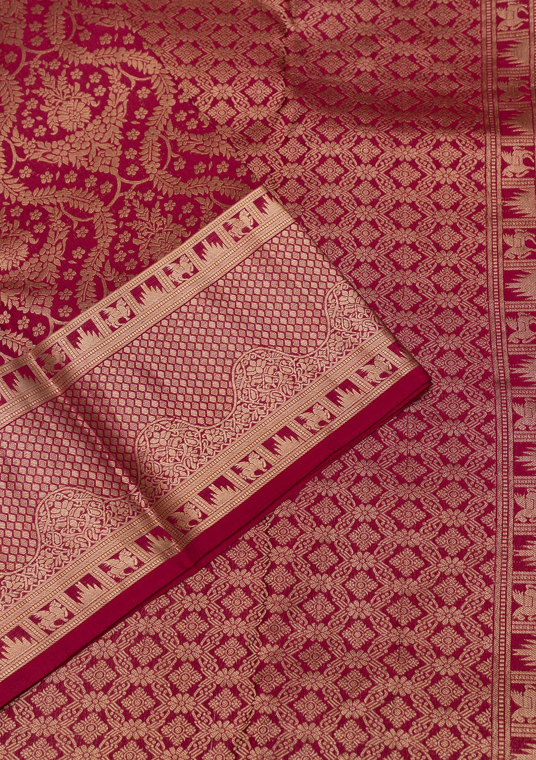 Maroon Zariwork Banarasi Pure Silk Saree